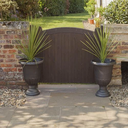 Brushed Champagne Garden Urn 4 Brushed Champagne Garden Urn - Image 2