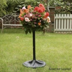 The Easy Fill Hanging Basket Pedestal Planter