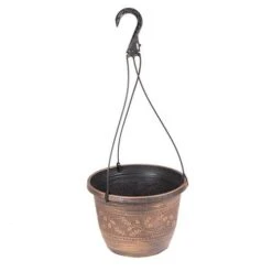 Set Of 4 'Acorn' Hanging Baskets 25cm (10in) Copper-Tone -Yougarden Shop 130363 2