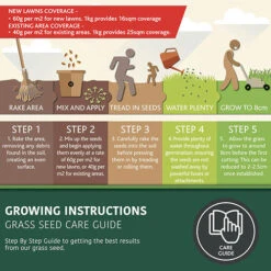 Multi-Purpose & Hardwearing Grass Seed Mix - Back Lawn, 1kg 14 Multi-Purpose & Hardwearing Grass Seed Mix - Back Lawn, 1kg -Yougarden Shop 140101 4