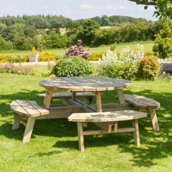 Rose Round Picnic Table -Yougarden Shop 160040 2