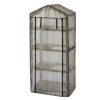 Wooden Greenhouse Nursery & PE Cover - Natural