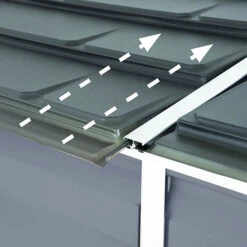 Palram 4x6 Skylight Grey Pent Shed -Yougarden Shop 160733 6