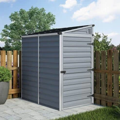 Palram 4x6 Skylight Grey Pent Shed -Yougarden Shop 160733 7