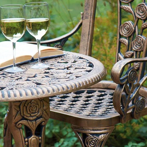 Arm Chair Patio Set For Two - Bronze 4 Arm Chair Patio Set For Two - Bronze - Image 2