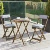 Raffles Bistro Set With Cushions - Grey -Yougarden Shop 160799