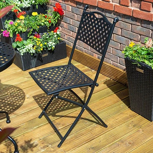Havana Bistro Set-Black 4 Havana Bistro Set-Black - Image 2