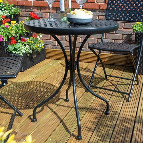 Havana Bistro Set-Black 6 Havana Bistro Set-Black - Image 4