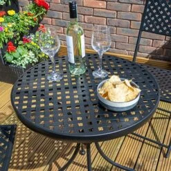 Havana Bistro Set-Black 12 Havana Bistro Set-Black -Yougarden Shop 161193 4