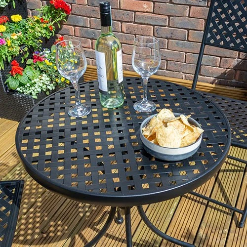 Havana Bistro Set-Black 7 Havana Bistro Set-Black - Image 5