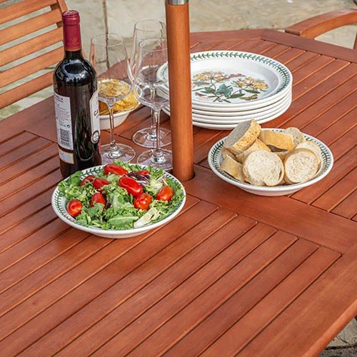 Plumley Set Green Cushions, Parasol & 15Kg Base 4 Plumley Set Green Cushions, Parasol & 15Kg Base - Image 2