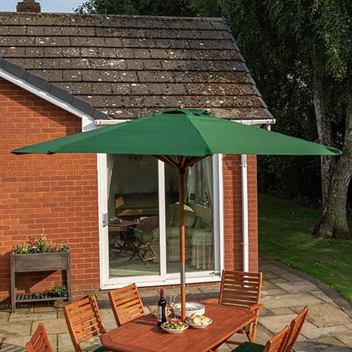 Plumley Set Green Cushions, Parasol & 15Kg Base 8 Plumley Set Green Cushions, Parasol & 15Kg Base - Image 6