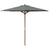 Willington Grey 2.7m Wooden Parasol -Yougarden Shop 161239