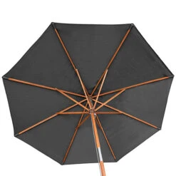 Willington Grey 2.7m Wooden Parasol -Yougarden Shop 161239 2