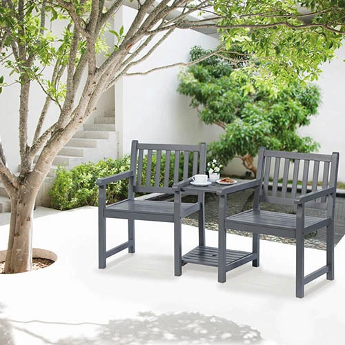 Danesford Duo Bench-Slate Grey 4 Danesford Duo Bench-Slate Grey - Image 2