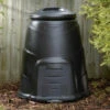 Black Compost Bin With Base Plate - 220 Litre -Yougarden Shop 161315