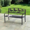 Strong Galloping Horses Garden Bench -Yougarden Shop 161320