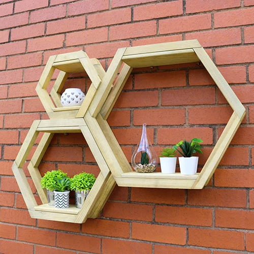 Honeycomb Shelf-Set Of 3 3 Honeycomb Shelf-Set Of 3