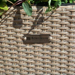Square Rattan Planter In Natural Weave-Pack Of 2 -Yougarden Shop 161441 2