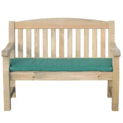 Emily Bench 2 Seater Green Seat Pad 4ft