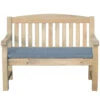 Emily Bench 2-Seater Dark Grey Seat Pad 4ft -Yougarden Shop 161450