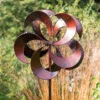Tatton Burnished Gold Wind Sculpture 2 Tatton Burnished Gold Wind Sculpture -Yougarden Shop 161471