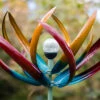 Tresco Multi-coloured Solar Wind Sculpture -Yougarden Shop 161484