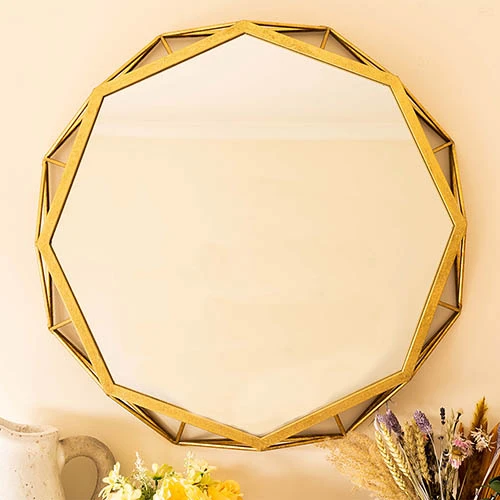 Golden Octagonal Indoor Mirror 3 Golden Octagonal Indoor Mirror