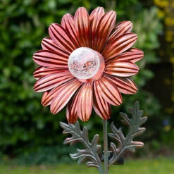 Red Daisy With Solar Light
