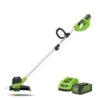 Greenworks 40V Front Mount Trimmer With 2Ah Battery & Charger -Yougarden Shop 180280