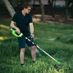 Greenworks 40V Front Mount Trimmer With 2Ah Battery & Charger -Yougarden Shop 180280 1