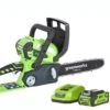 Greenworks 40v 30cm (12") Chainsaw With 2Ah Battery And Charger -Yougarden Shop 180284