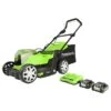 Greenworks 48V 41cm Lawnmower With Two 24v 2Ah Batteries & 2A Charger -Yougarden Shop 180319