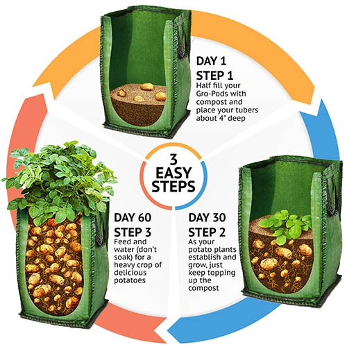 Patio Potato Grow Bag Kit 5 Patio Potato Grow Bag Kit - Image 3